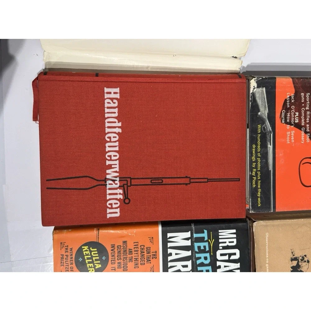 VTG Firearms/Hunting Books Lot of 4 | Rifles Shotguns Gatling Handfeuerwaffen